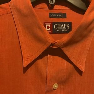 Chaps Ralph Lauren Men's XL Orange Blossom Oxford - Excellent Condition